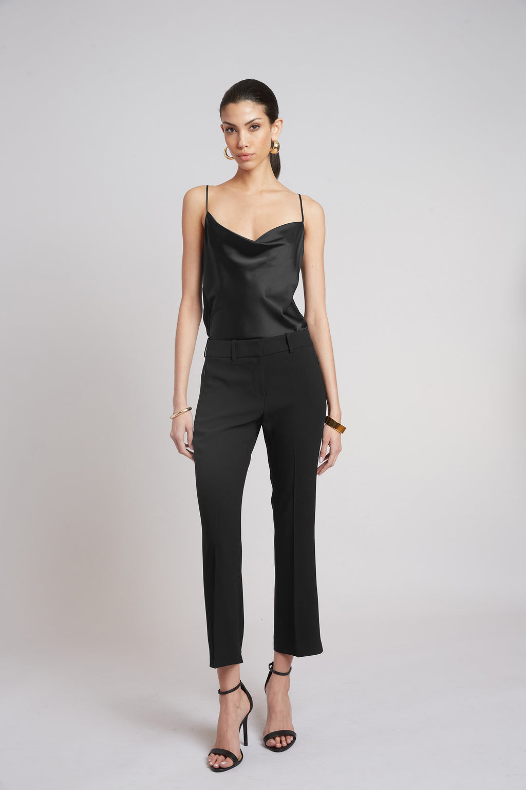 Women Tailored Fit & Flare Pant Black | Elie Tahari