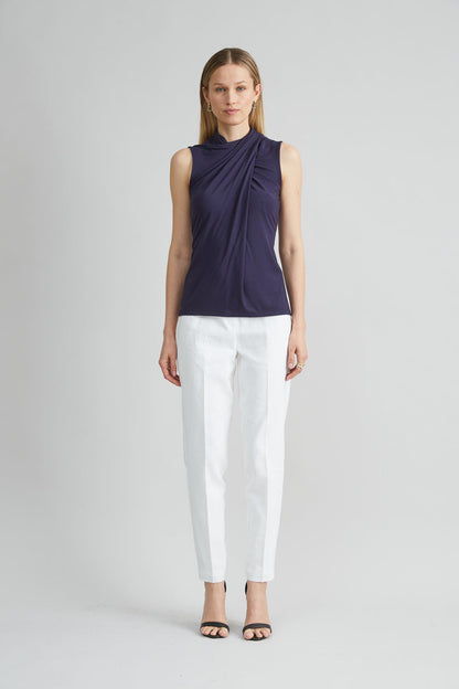 Women Sleeveless Twist Neck Knit  | Elie Tahari