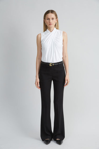 Women Sleeveless Twist Neck Knit  | Elie Tahari
