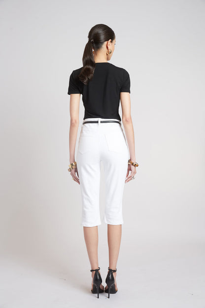 Women Asymmetric Knot T-Shirt  | Elie Tahari