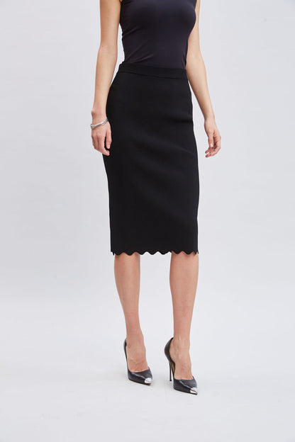 Women Scallop Skirt  | Elie Tahari