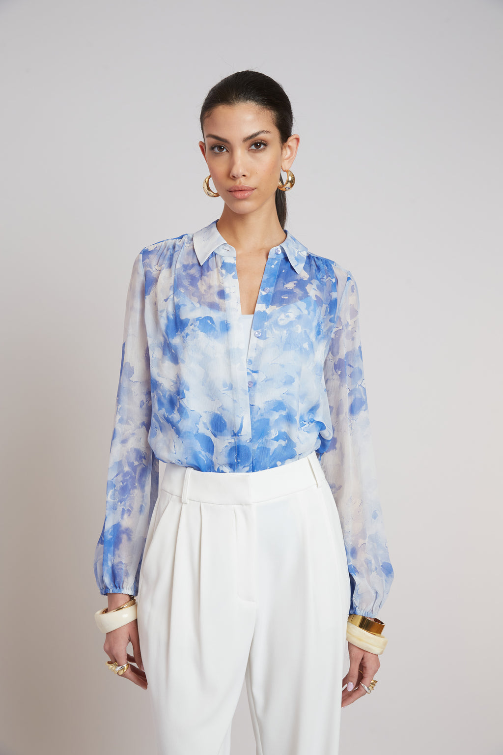 Women Oceana Silk Shirt  | Elie Tahari