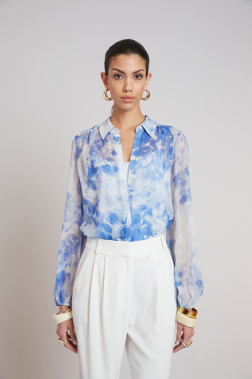 Women Oceana Silk Shirt  | Elie Tahari