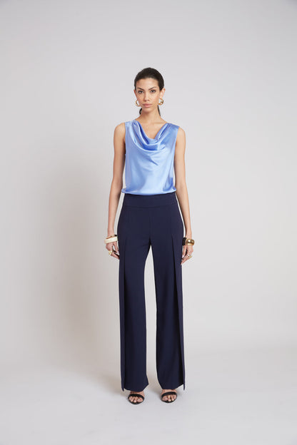 Women Silk Cowl Neck Top  | Elie Tahari