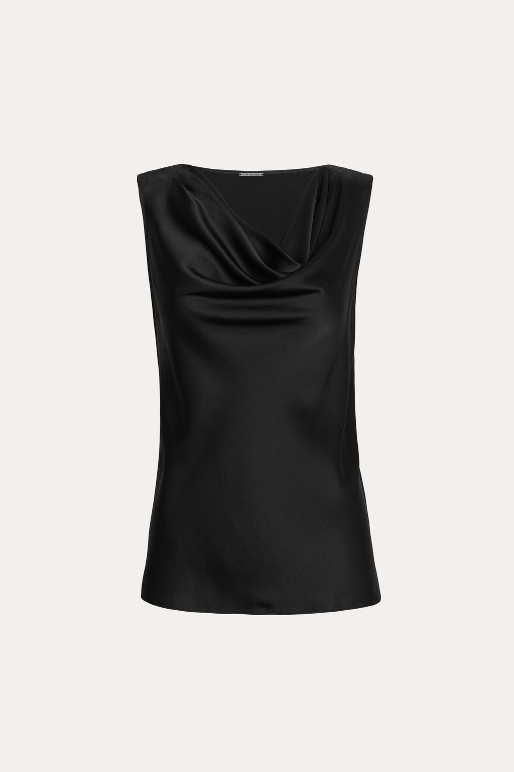 Women Silk Cowl Neck Top Black | Elie Tahari