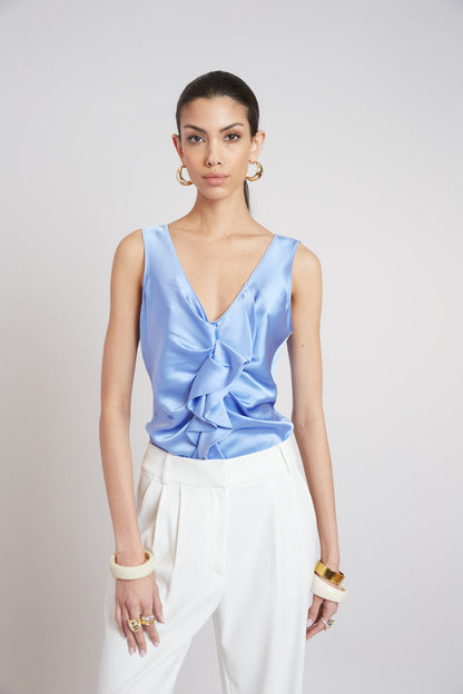 Women Silk Cascade Top  | Elie Tahari