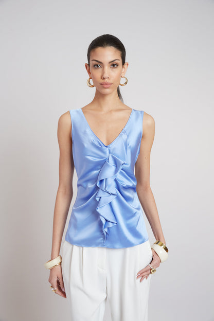 Women Silk Cascade Top  | Elie Tahari