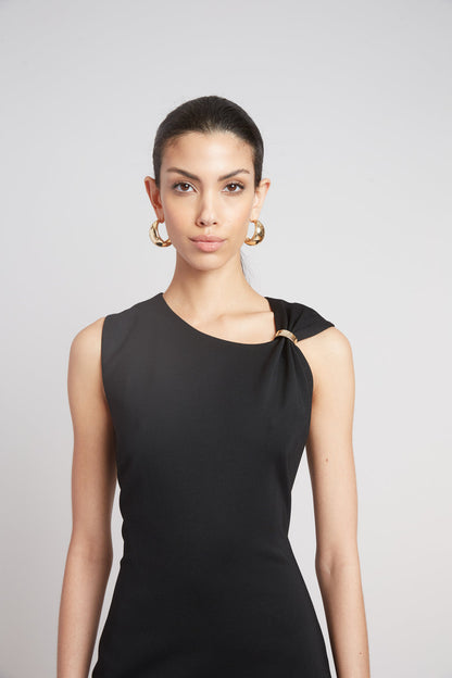 Women Gilded Knit Dress Black | Elie Tahari