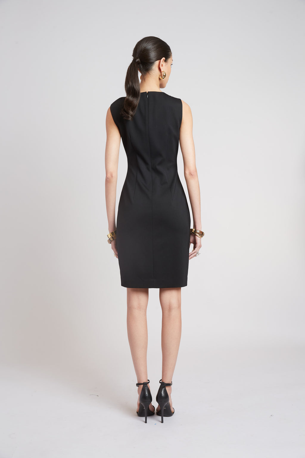 Women Gilded Knit Dress Black | Elie Tahari