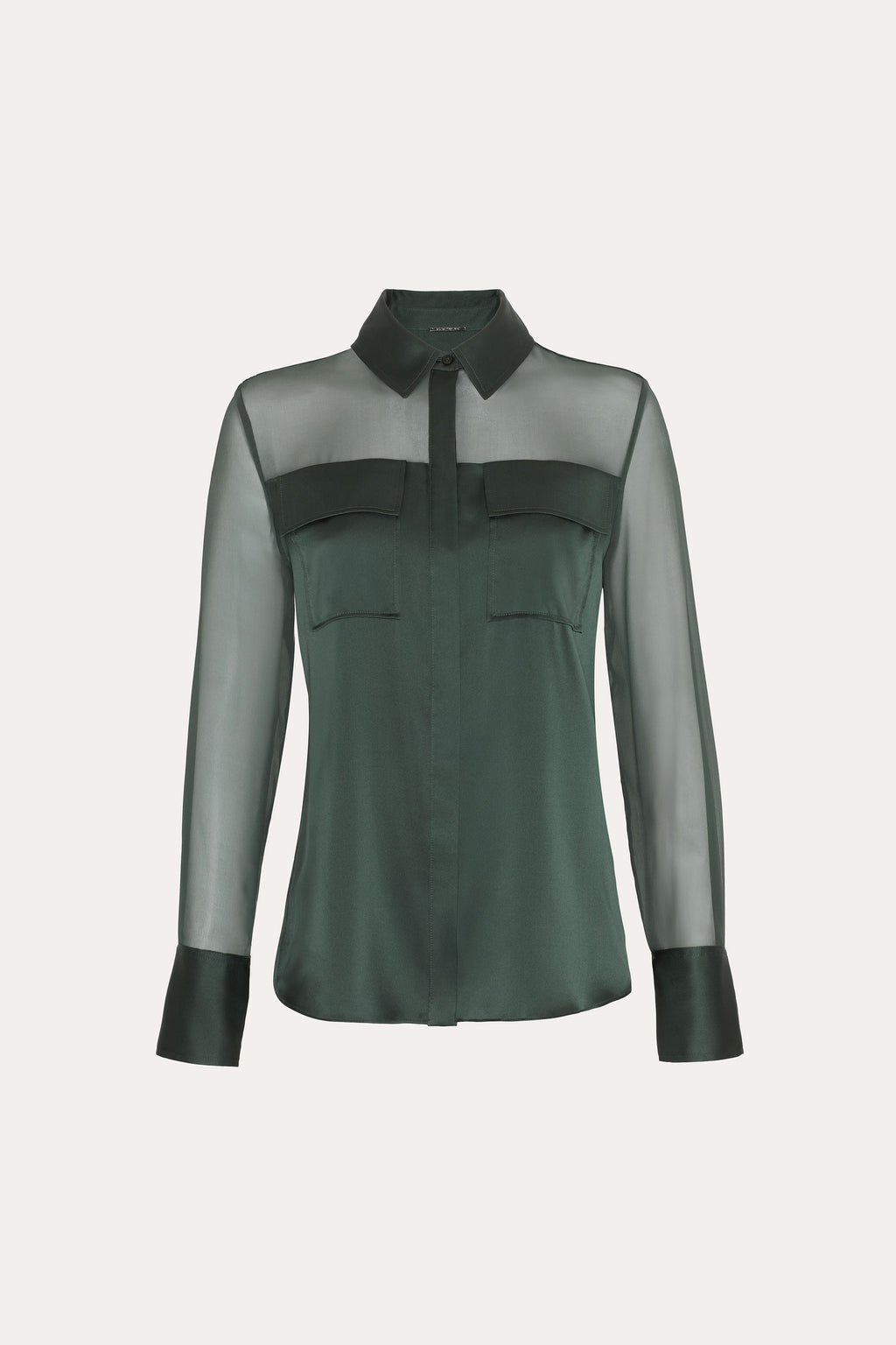 Women Bia Silk Blouse Dark Willow | Elie Tahari