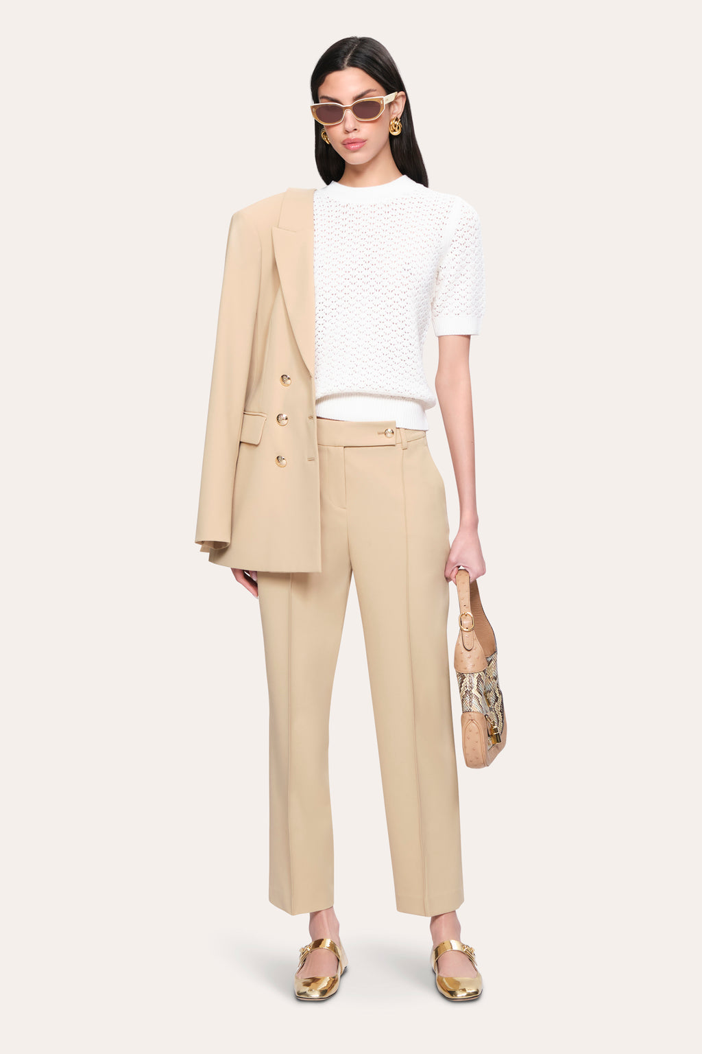 Women Maya Wool Sweater Snow | Elie Tahari