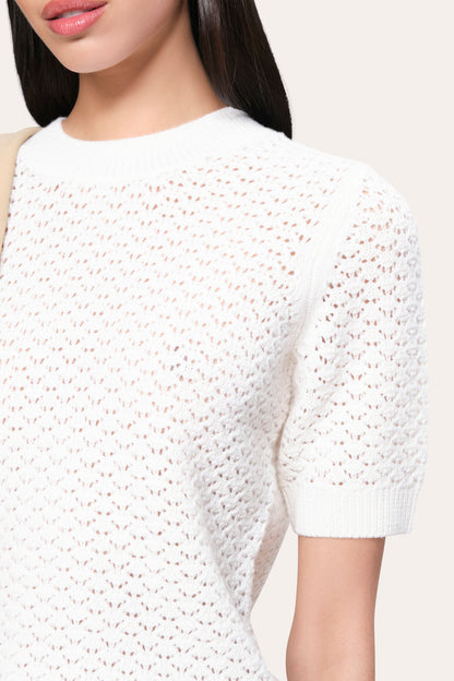Women Maya Wool Sweater Snow | Elie Tahari