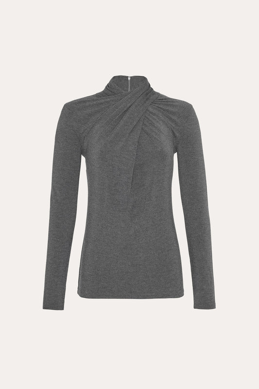Women Kaia Twist Knit Charcoal Melange | Elie Tahari