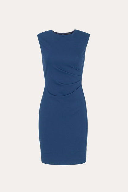 Women Erin Ruched Dress Deep Teal | Elie Tahari
