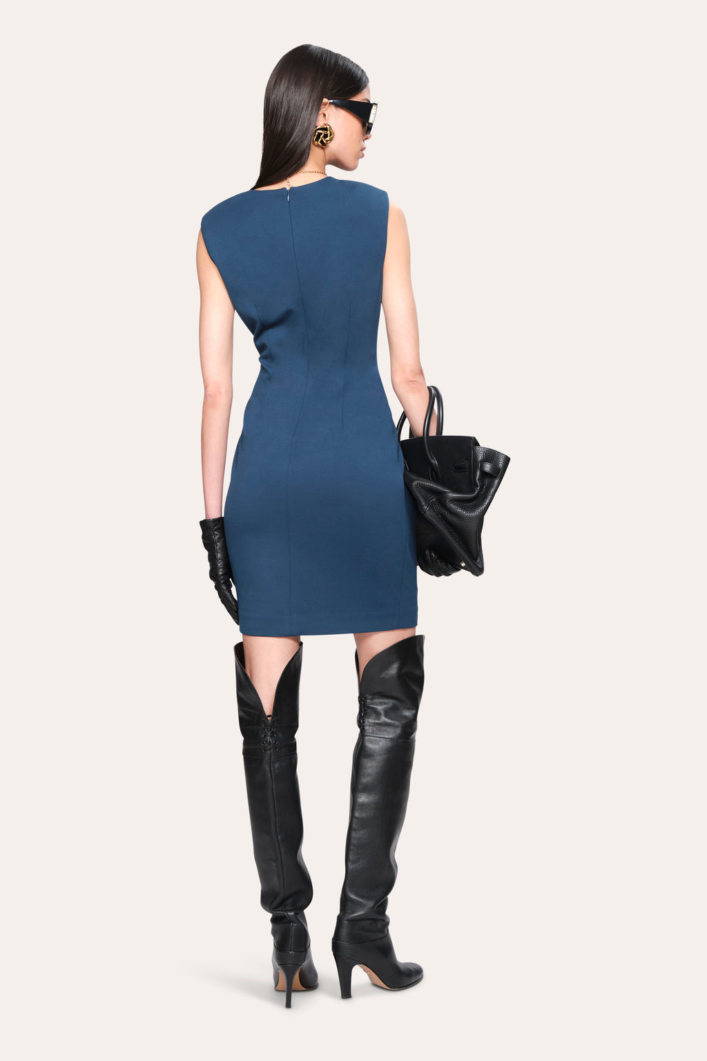 Women Erin Ruched Dress Deep Teal | Elie Tahari