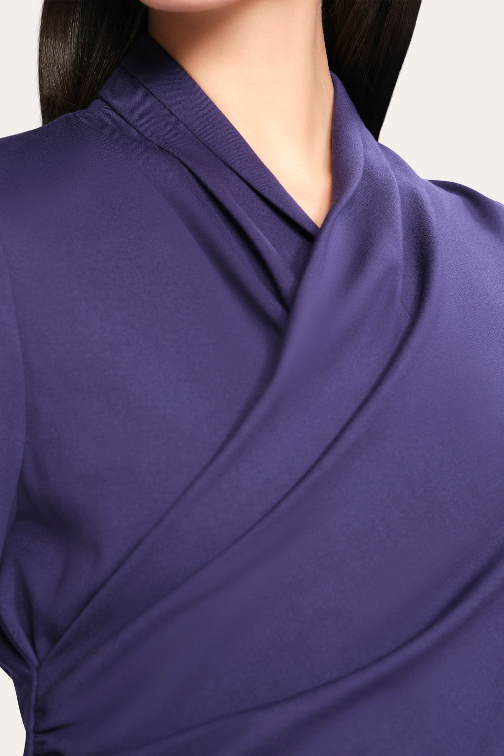 Women Margaux Ruched Dress Storm Blue | Elie Tahari