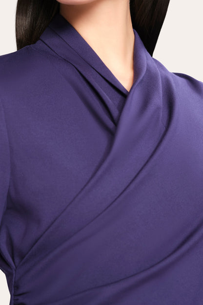 Women Margaux Ruched Dress Storm Blue | Elie Tahari
