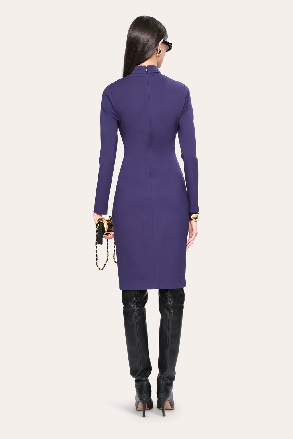 Women Margaux Ruched Dress Storm Blue | Elie Tahari