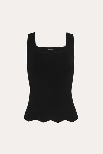 Women Scallop Hem Tank  | Elie Tahari