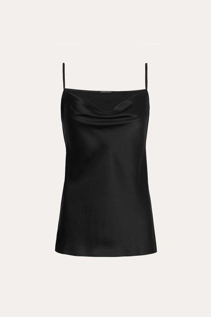 Women Silk Satin Camisole Black | Elie Tahari