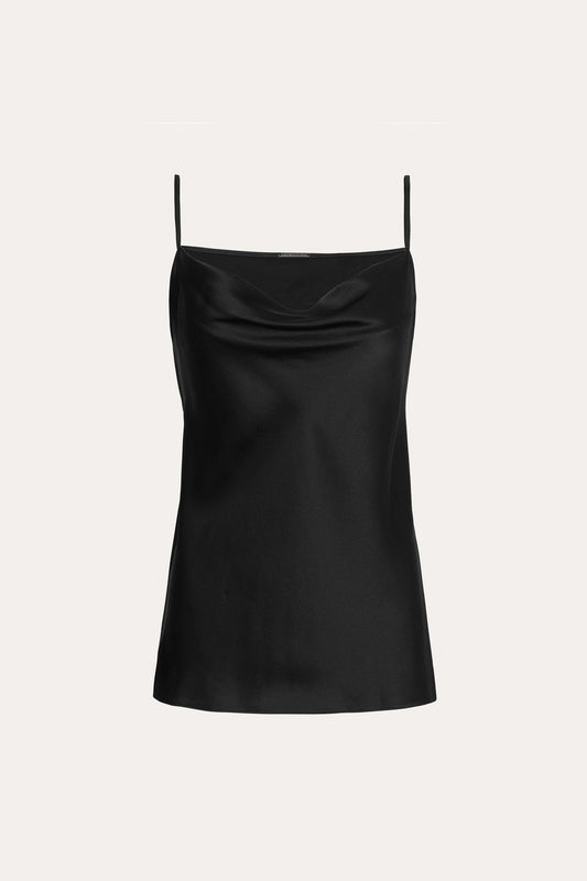 Women Silk Satin Camisole Black | Elie Tahari