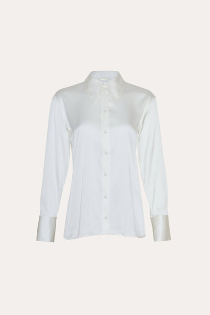 Women Silk Button Down Shirt  | Elie Tahari