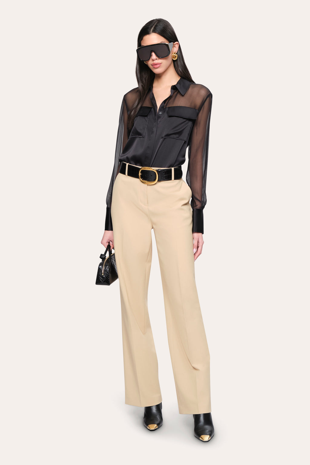 Women Mia Wide Pant Toffee | Elie Tahari