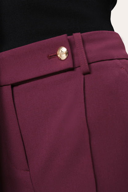Women Jasmine Cigarette Pant Plum | Elie Tahari