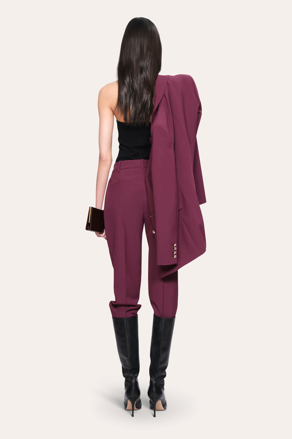 Women Jasmine Cigarette Pant Plum | Elie Tahari