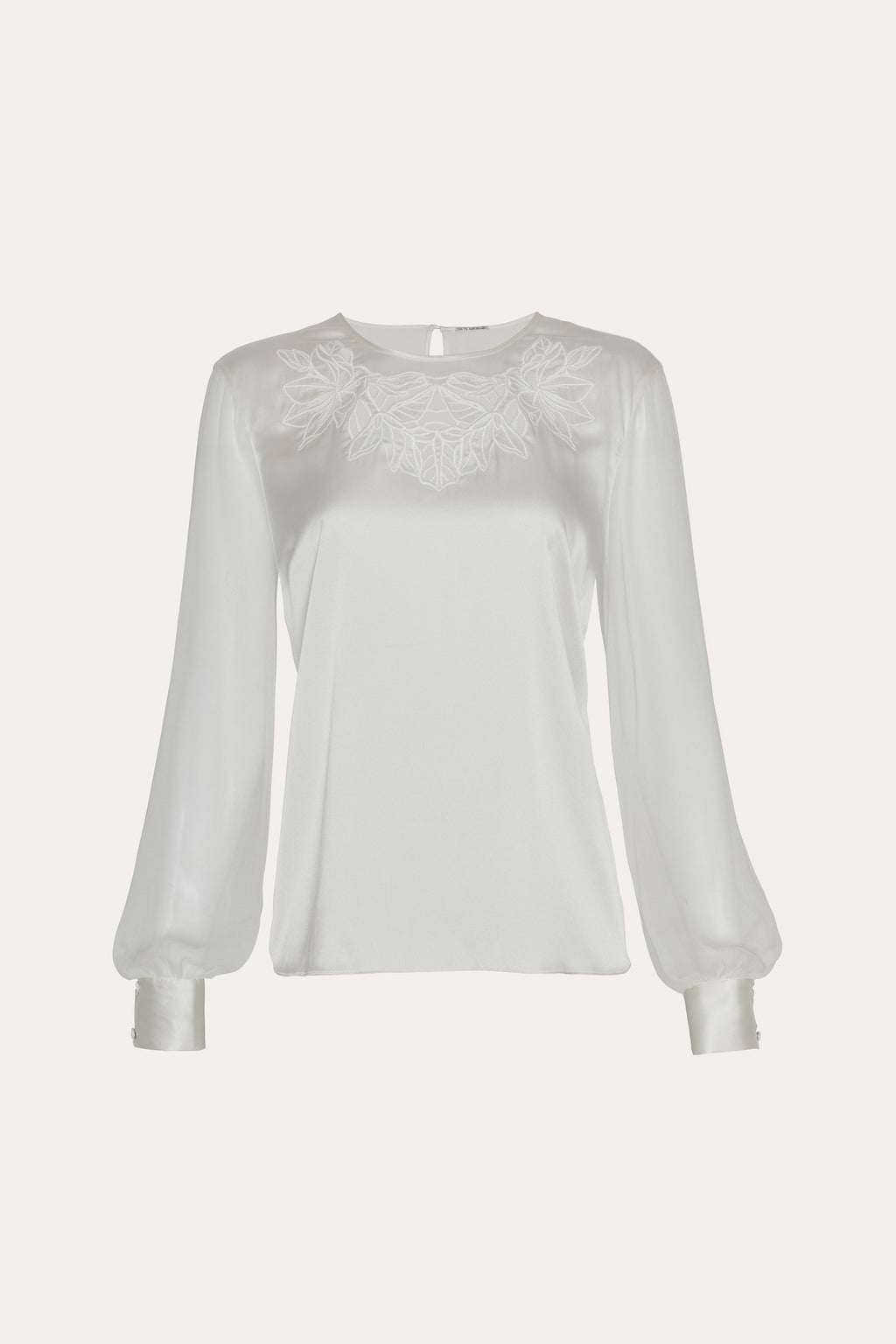 Women Olivia Silk Blouse Fresh Pearl | Elie Tahari