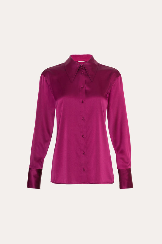 Women Silk Button Down Shirt  | Elie Tahari