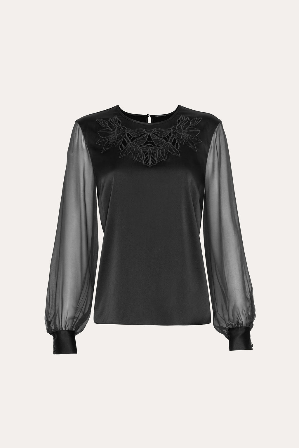 Women Olivia Silk Blouse Black | Elie Tahari