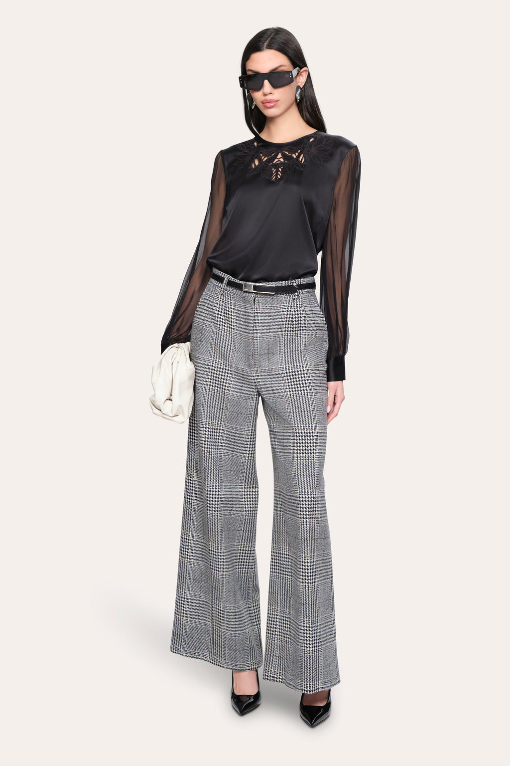 Women Olivia Silk Blouse Black | Elie Tahari