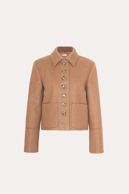 Women Double Face Jacket Camel | Elie Tahari