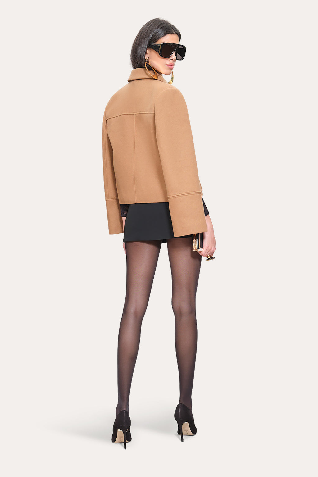 Women Double Face Jacket Camel | Elie Tahari
