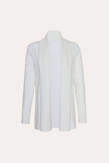 Women Cable Knit Cardigan Snow | Elie Tahari
