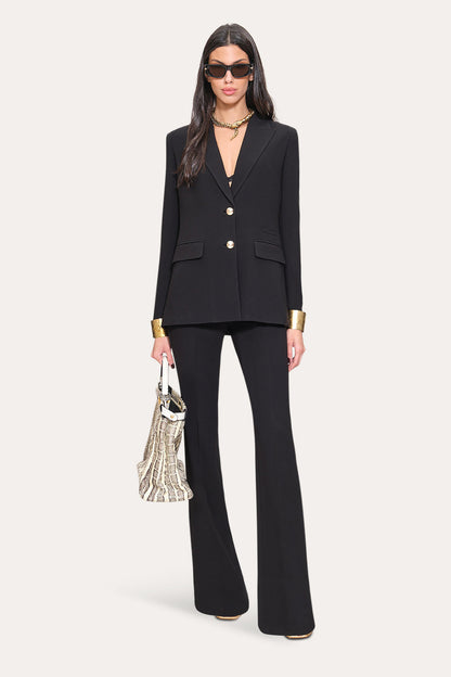 Women Double Button Blazer Black | Elie Tahari