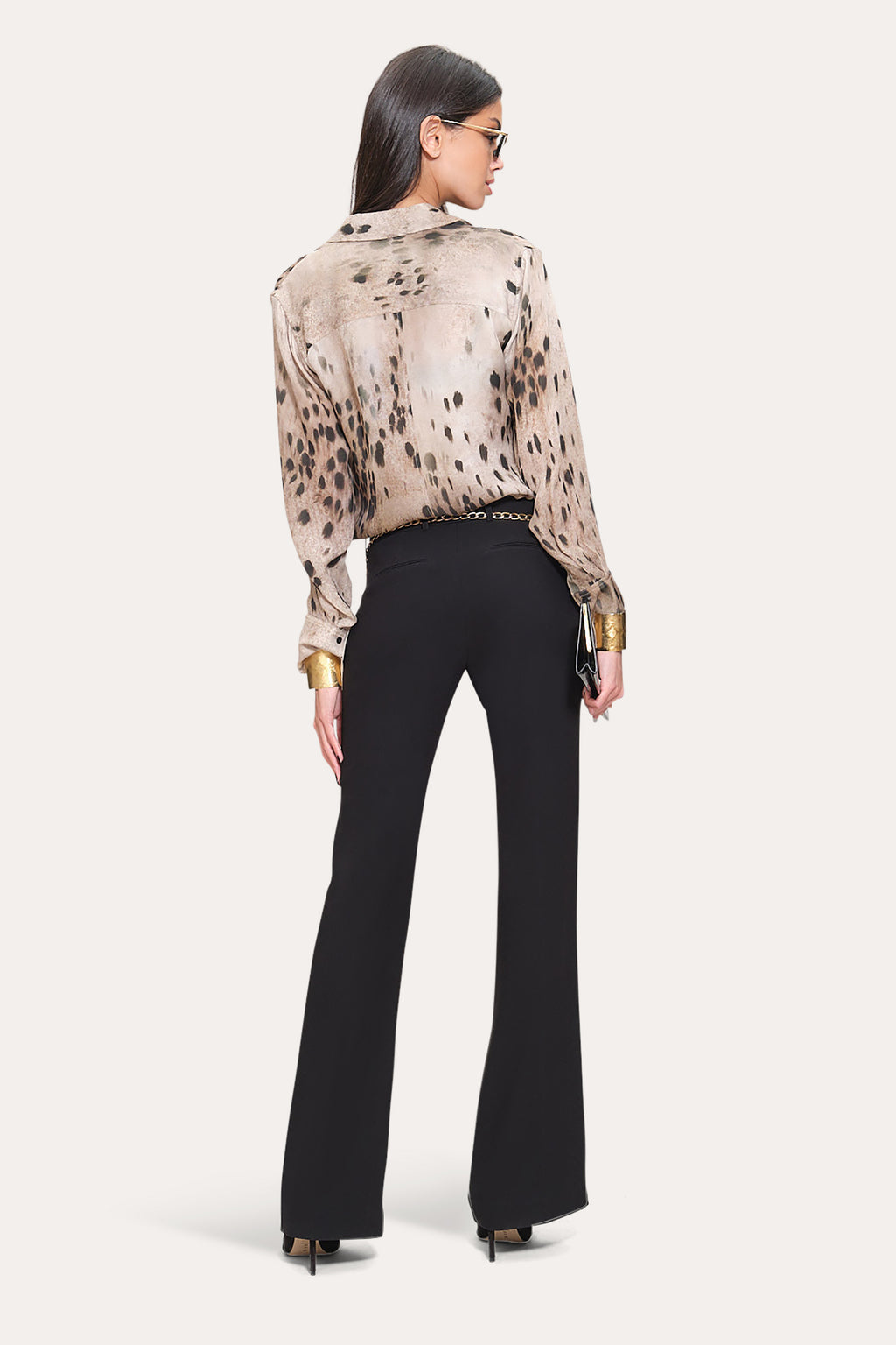Women Ocelot Button Down Shirt  | Elie Tahari