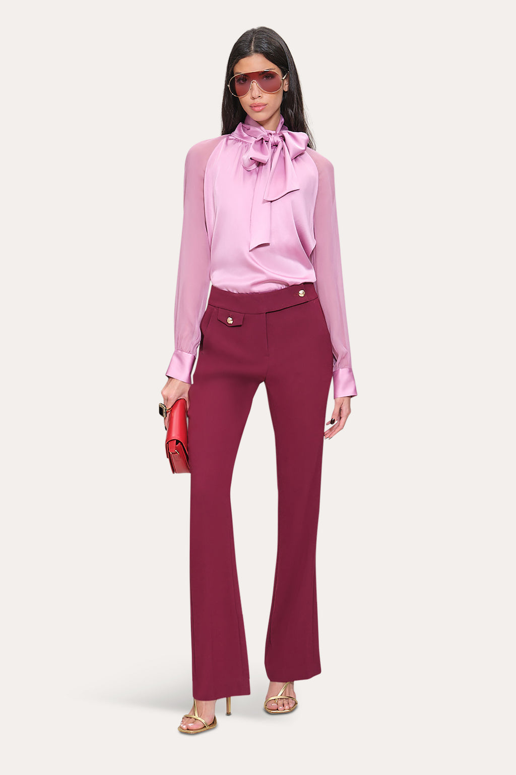 Women Crepe Flare Pant  | Elie Tahari