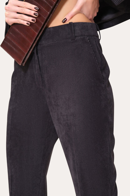 Women Corduroy Flare Pant Black | Elie Tahari