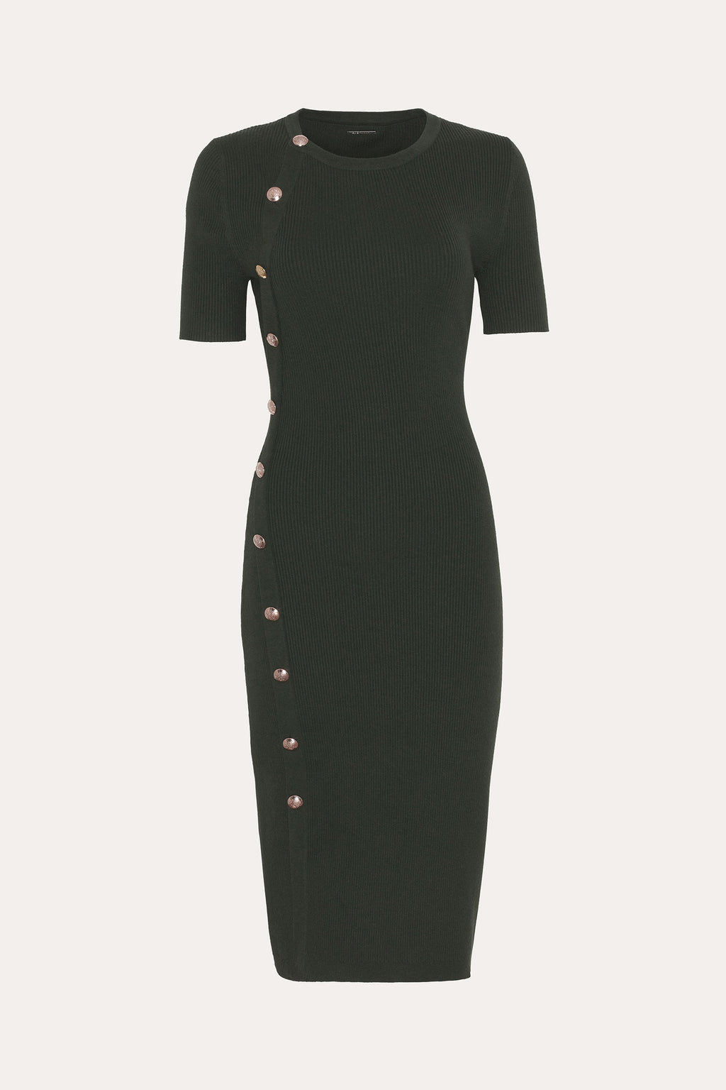 Women Bella Ribbed Dress Dark Willow | Elie Tahari