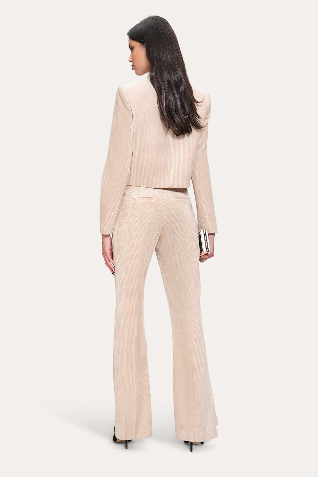 Women Cropped Corduroy Jacket  | Elie Tahari