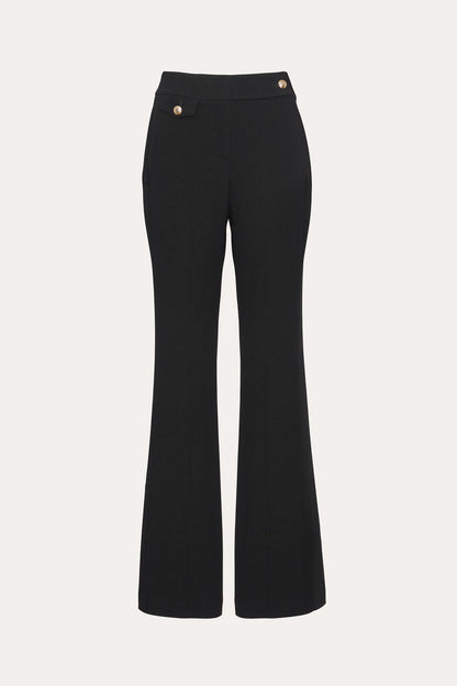 Women Crepe Flare Pant Black | Elie Tahari