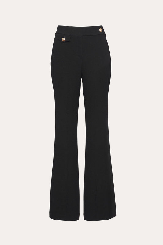 Women Crepe Flare Pant Black | Elie Tahari