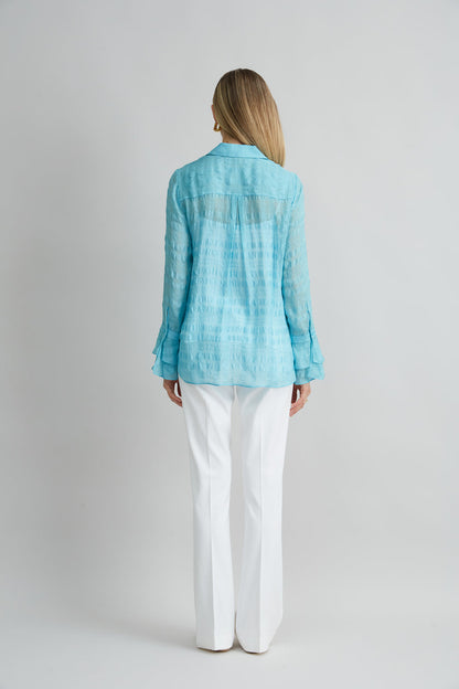 Women Stretch Cotton Fit & Flare Pant  | Elie Tahari