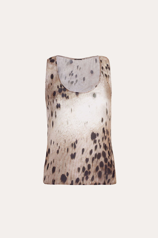 Women Ocelot Scoop Tank  | Elie Tahari