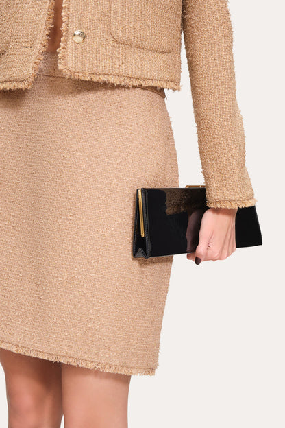 Women Boucle Tweed Skirt Camel Multi | Elie Tahari