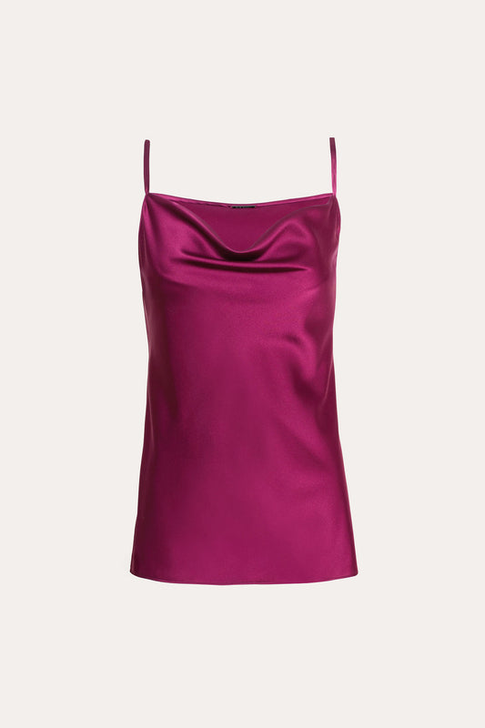 Women Silk Satin Camisole Mulberry | Elie Tahari