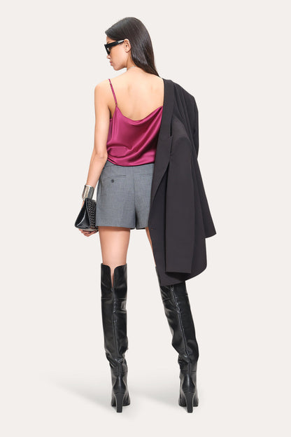 Women Silk Satin Camisole Mulberry | Elie Tahari